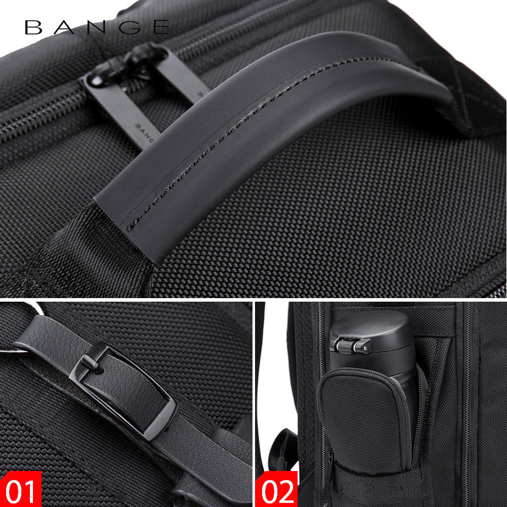 New Travel Large Capacity Men's Backpack Business Casual Computer Backpack College Student Simple School Bag