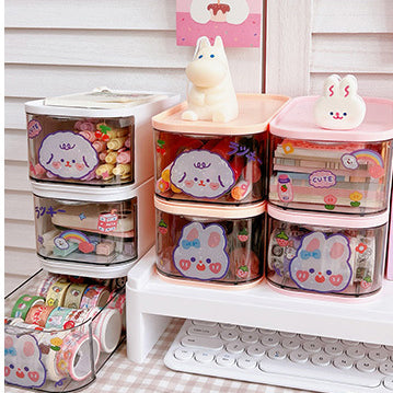 Desktop Drawer Storage Box Desk Small Storage Box Stationery Hand Account Japanese Office Practical Good Pen Holder Trend