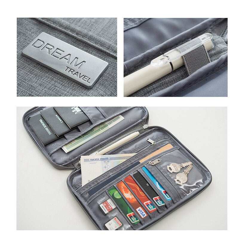 Passport Covers purse Holder Card Package Credit id Card Holder Wallet Organizer Travel accessories Document Bag