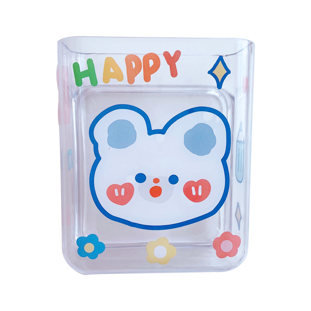 Ins Transparent Desktop Storage Box Cosmetics Student Dormitory Pen Holder Net Red Bathroom Wall Wall Hanging Rack