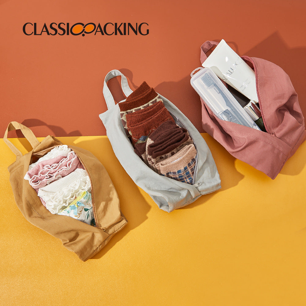 New Large Capacity Portable Travel Organizer Small Bag Folding Socks Underwear Storage Bag Hand Washing Water Cloth Cosmetic Bag