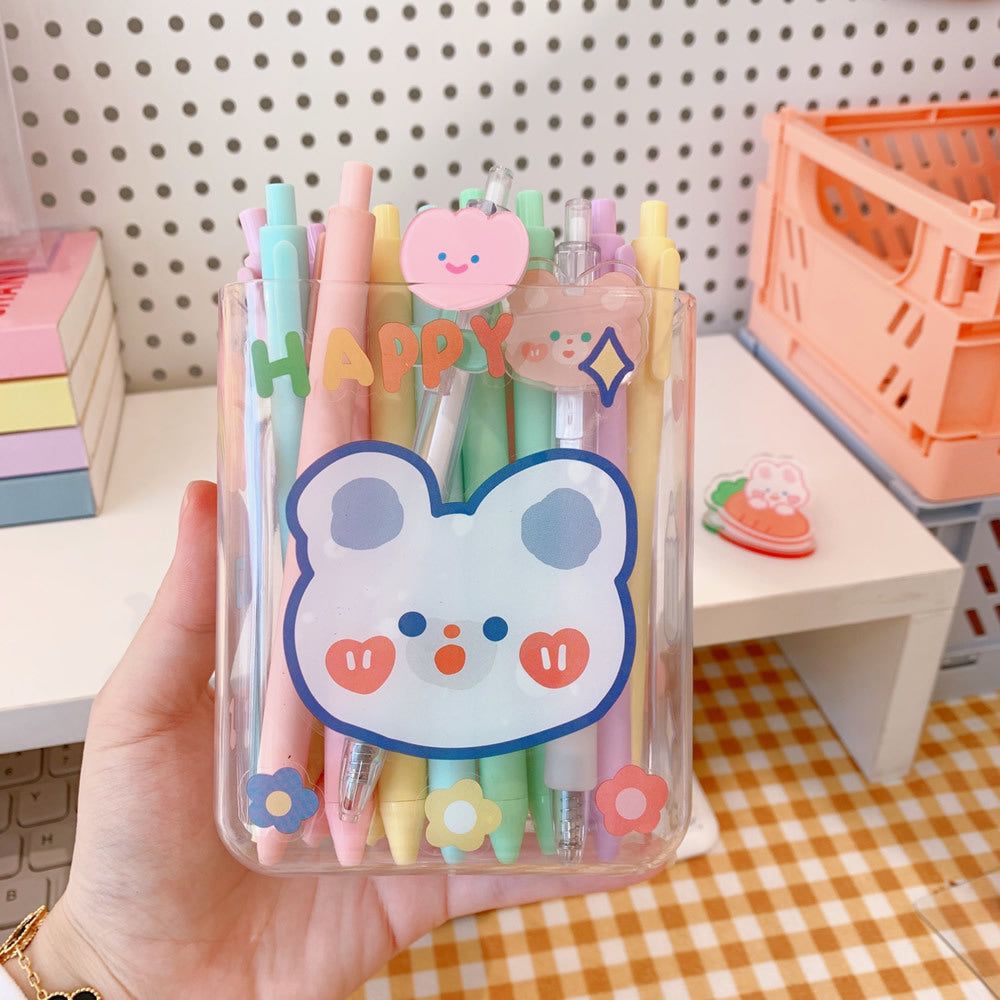 Ins Transparent Desktop Storage Box Cosmetics Student Dormitory Pen Holder Net Red Bathroom Wall Wall Hanging Rack