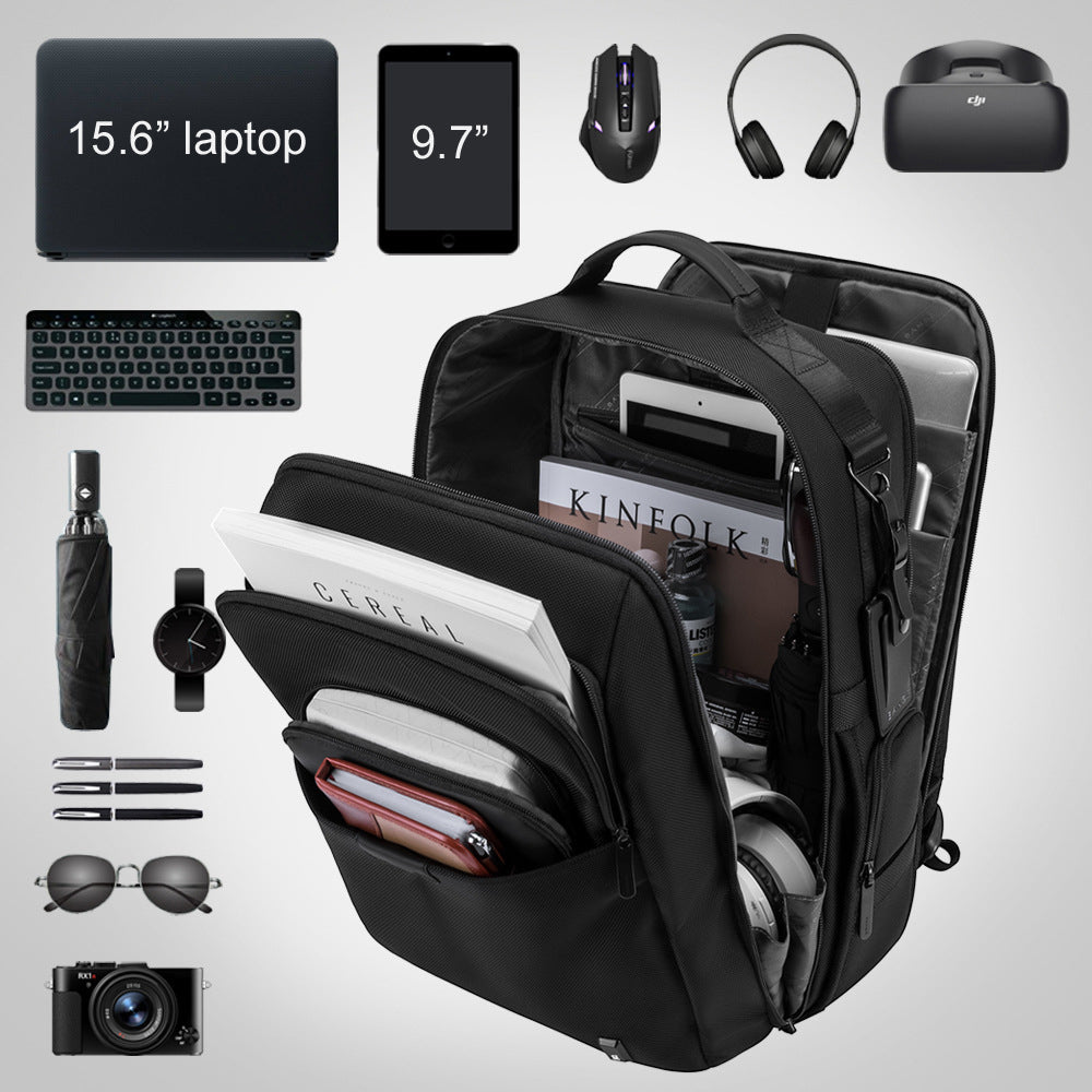 New Travel Large Capacity Men's Backpack Business Casual Computer Backpack College Student Simple School Bag