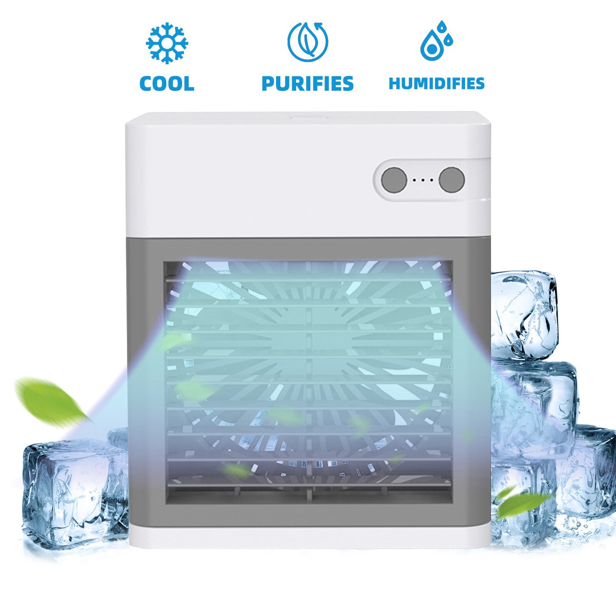 Summer New Style Portable Mini Air Cooler USB Removable Air Conditioning Fan Desk Outside Travel Operation Portable Tool