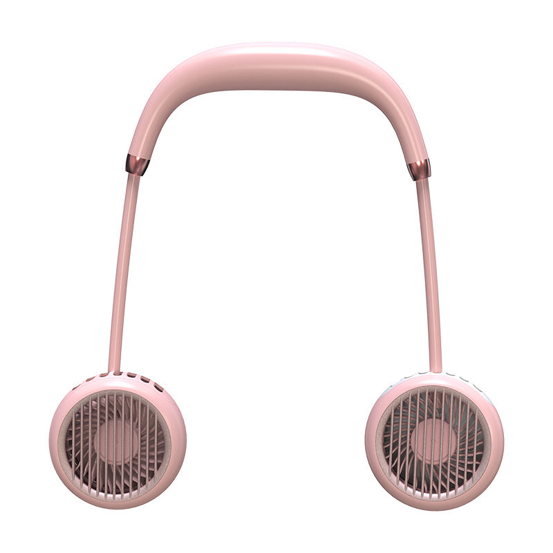 New Hanging Neck Fan Sports Lazy Portable Mini Hanging Neck Fan Folding USB Charging Fan