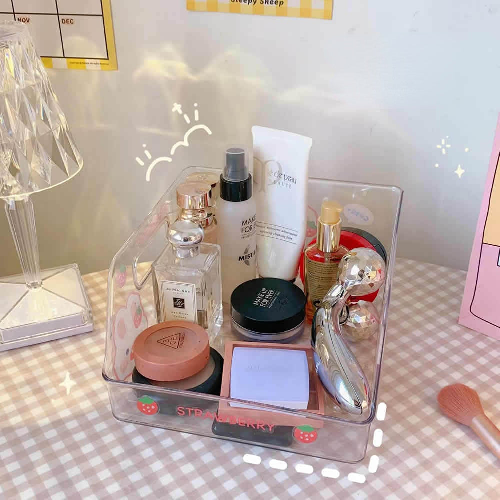 Acrylic Transparent Book Stand Ins Student Desk Put Book Storage Box Artifact Bookend Table Bookshelf Desktop