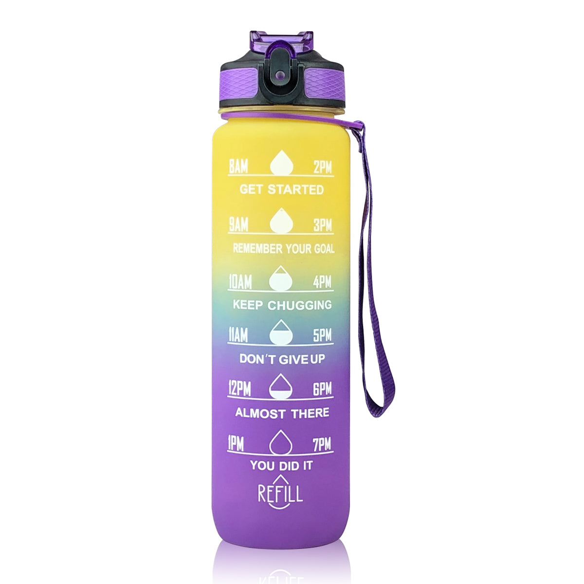 Sports Straw Water Cup Tritan Gradient Bounce Cover Water Bottle Space Cup Outdoor Water Bottle Travel Cup
