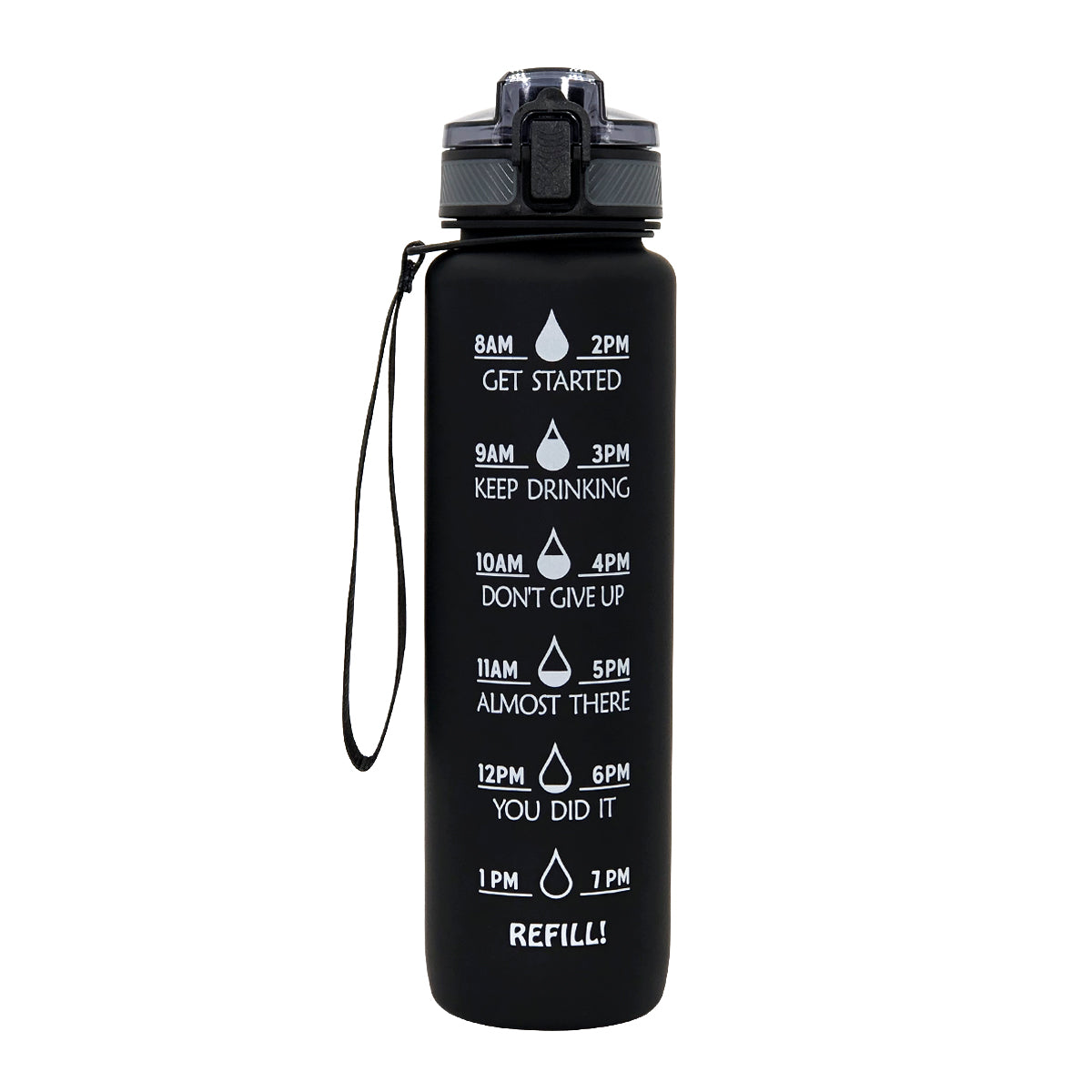 Tritan Water Bottle Sports Frosted Gradient Color Bounce Cover Water Bottle Space Cup Travel Water Cup 1L