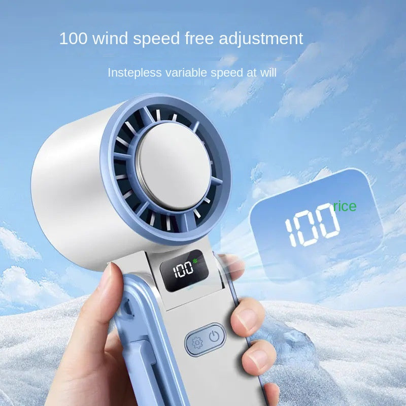 Handheld high-speed ice application fan