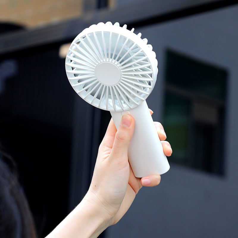 Mini Handheld Small Fan New Mini Portable Portable Power Bank Silent Big Wind Fan