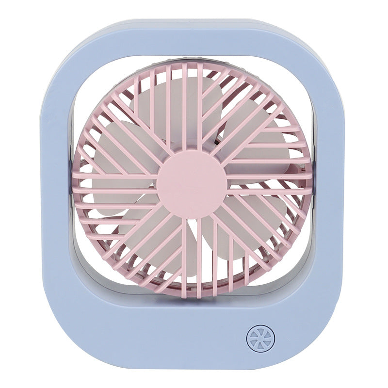 New Creative Desk Top USB Charging With Mesh Fan Student Portable Outdoor Handheld Mini Fan