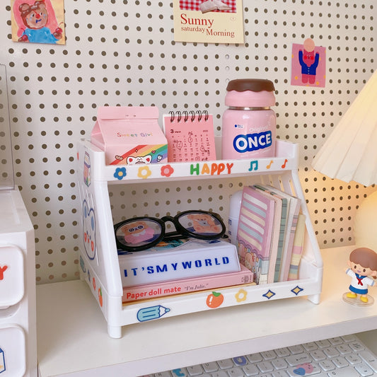 Shelf Multi-Layer Office Desk Storage Rack Simple Ins Style Dormitory Desktop Cosmetic Finishing Rack Storage Rack