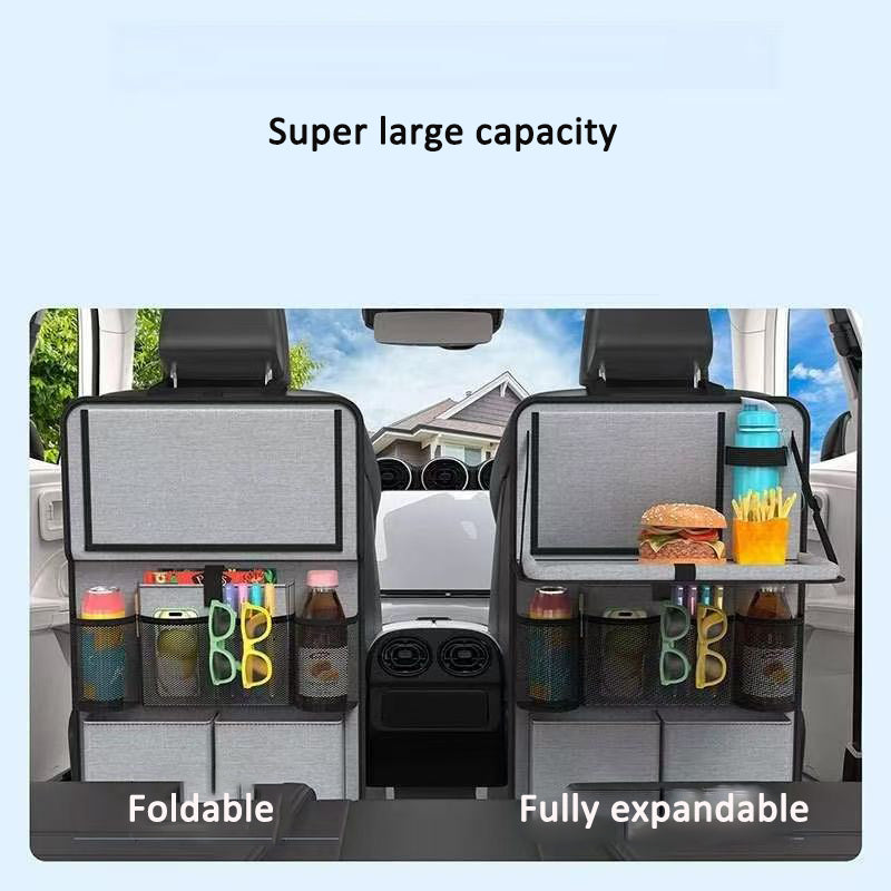 Car seat storage bag, backrest storage bag