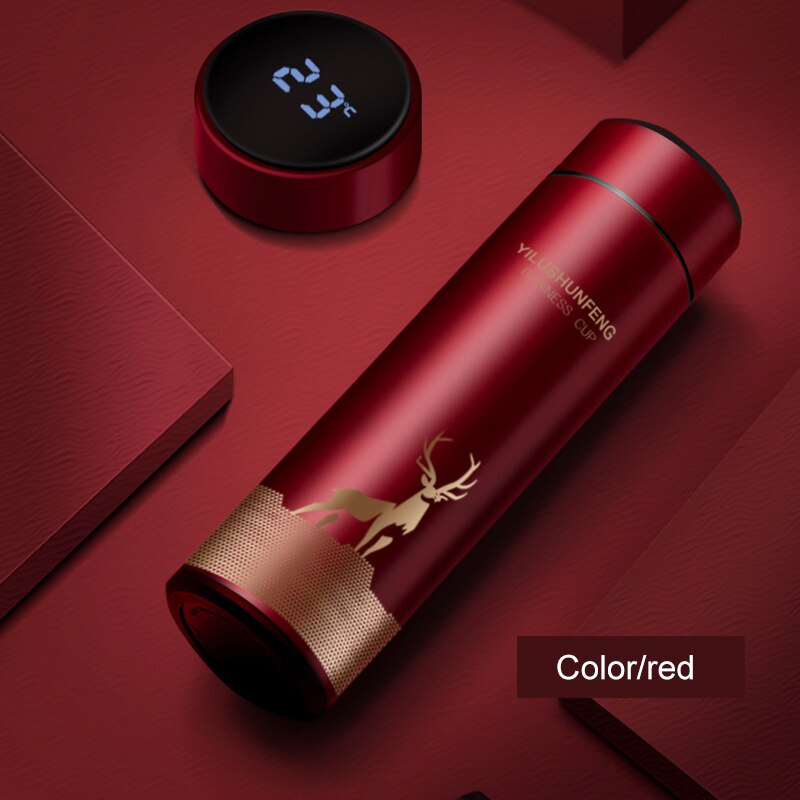 500ML Thermos Vacuum Flasks Temperature Display 304 Stainless Water Bottle Travel Sport Home  Large Cup Mugs Gift for Men Women