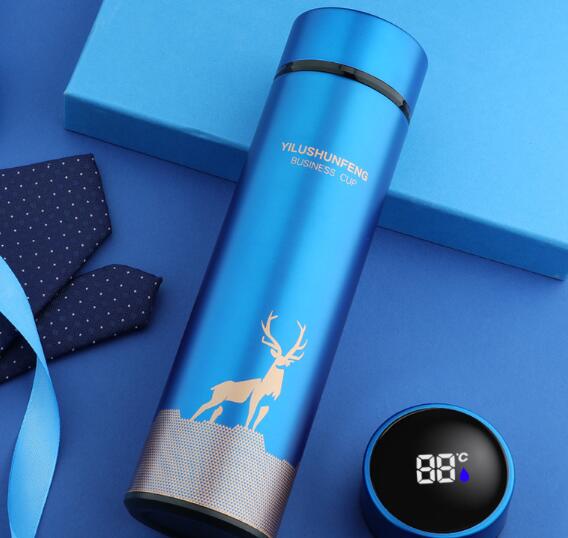 500ML Thermos Vacuum Flasks Temperature Display 304 Stainless Water Bottle Travel Sport Home  Large Cup Mugs Gift for Men Women