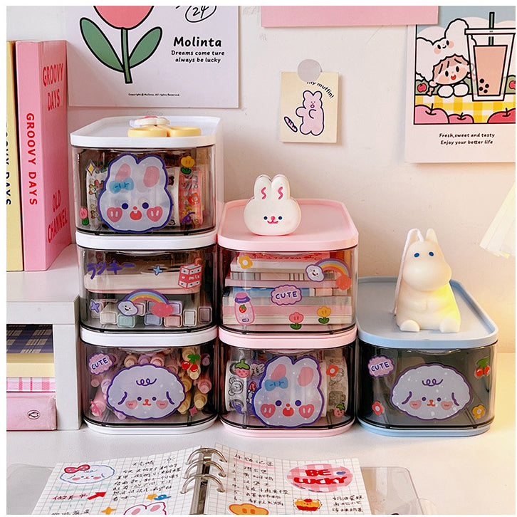 Desktop Drawer Storage Box Desk Small Storage Box Stationery Hand Account Japanese Office Practical Good Pen Holder Trend