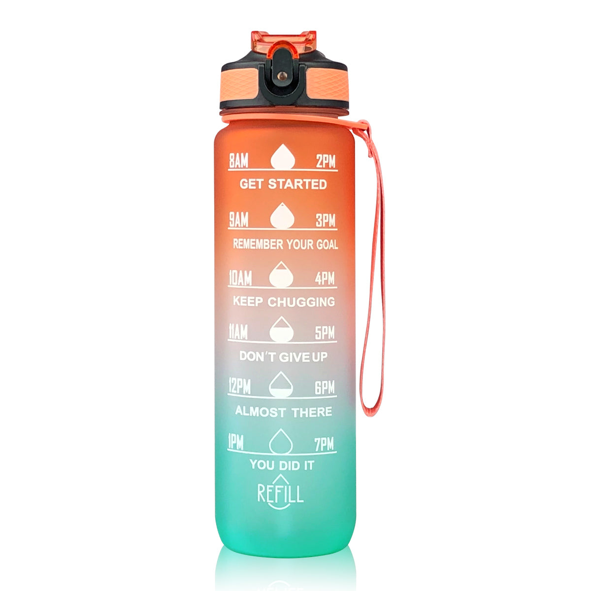 Sports Straw Water Cup Tritan Gradient Bounce Cover Water Bottle Space Cup Outdoor Water Bottle Travel Cup