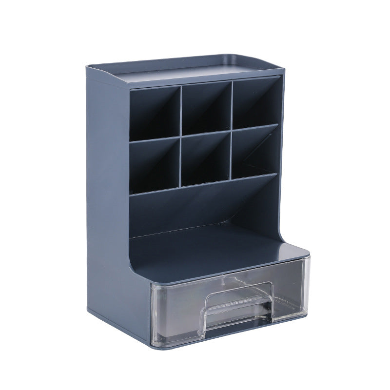 Desktop Storage Box Ins Oblique Insertion Pen Container Office Stationery Marker Makeup Cosmetics Eyebrow Pencil Storage