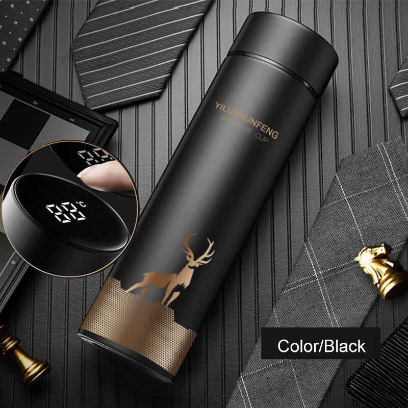 500ML Thermos Vacuum Flasks Temperature Display 304 Stainless Water Bottle Travel Sport Home  Large Cup Mugs Gift for Men Women